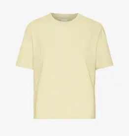 Colorful Standard T-Shirt 'Organic Boxy Crop Tee' - Soft Yellow - Colorful Standard