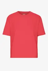 Colorful Standard T-Shirt 'Organic Boxy Crop Tee' - Red Tangerine - Colorful Standard