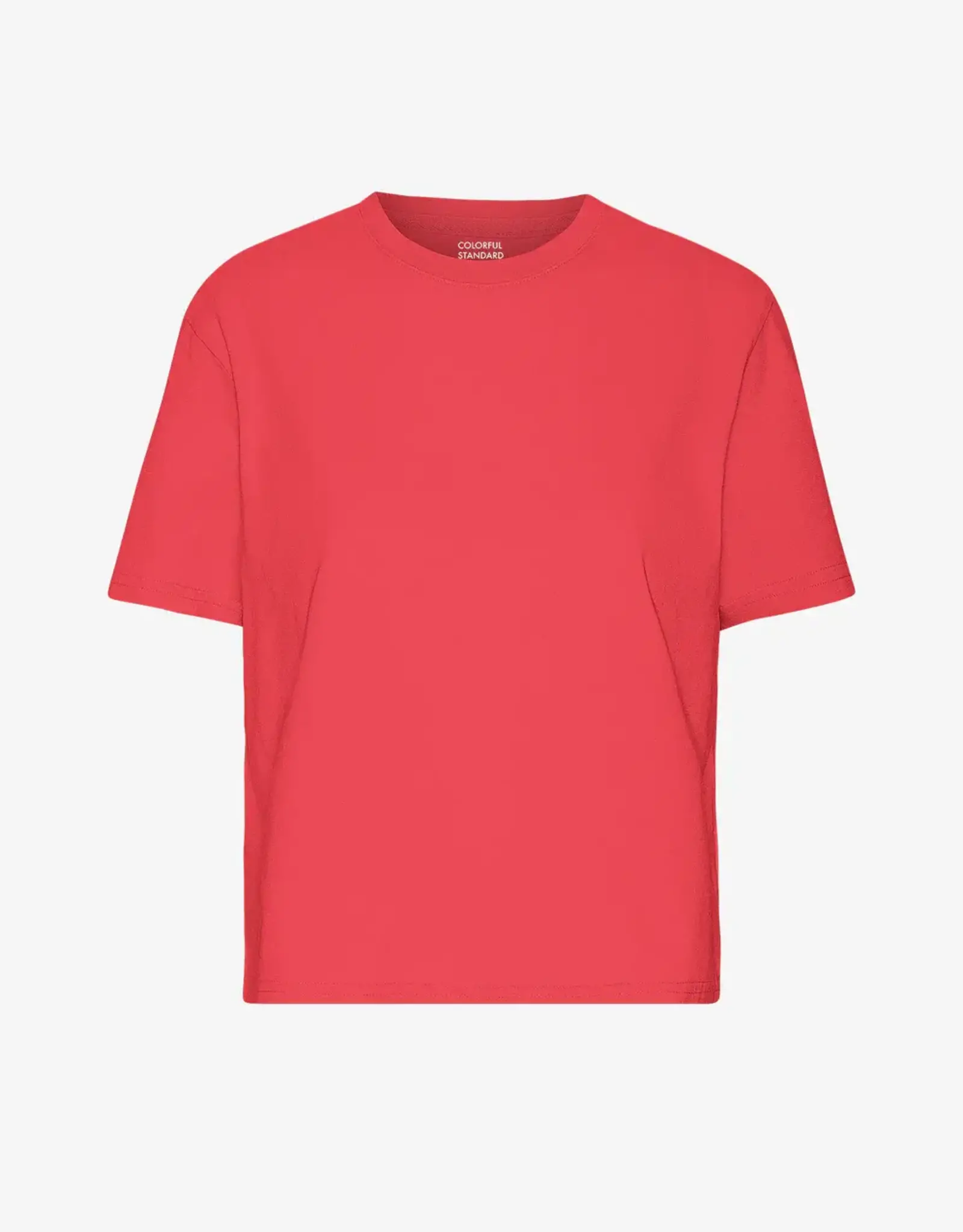 Colorful Standard T-Shirt 'Organic Boxy Crop Tee' - Red Tangerine - Colorful Standard