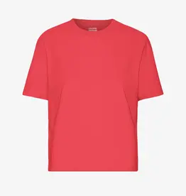 Colorful Standard T-Shirt 'Organic Boxy Crop Tee' - Red Tangerine - Colorful Standard