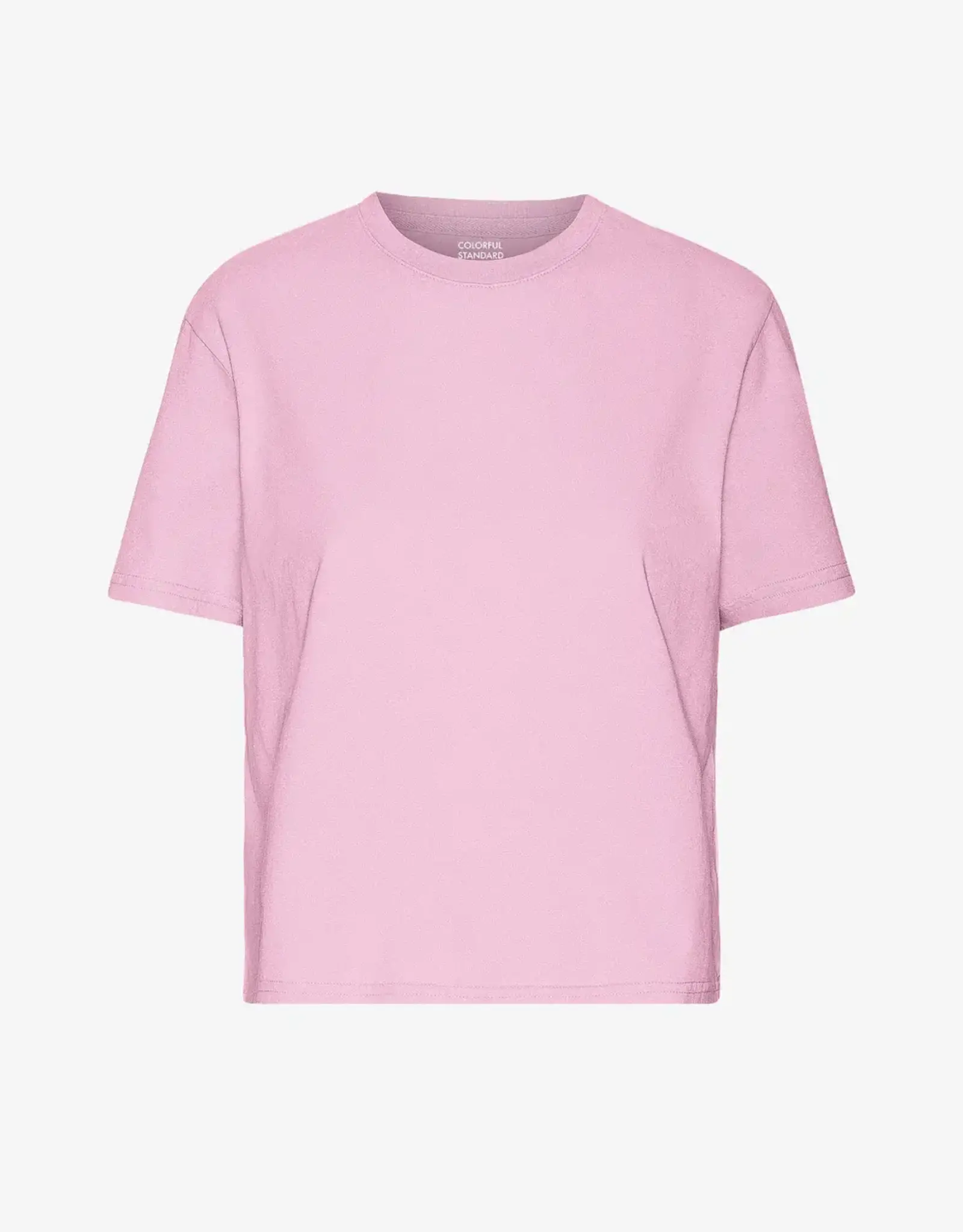 Colorful Standard T-Shirt 'Organic Boxy Crop Tee' - Flamingo Pink - Colorful Standard