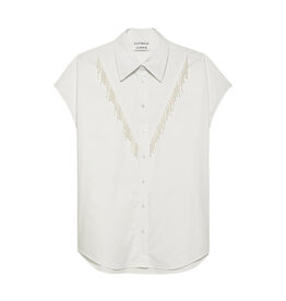 Catwalk Junkie Blouse Poplin 'Longline' - Crisp White - Catwalk Junkie