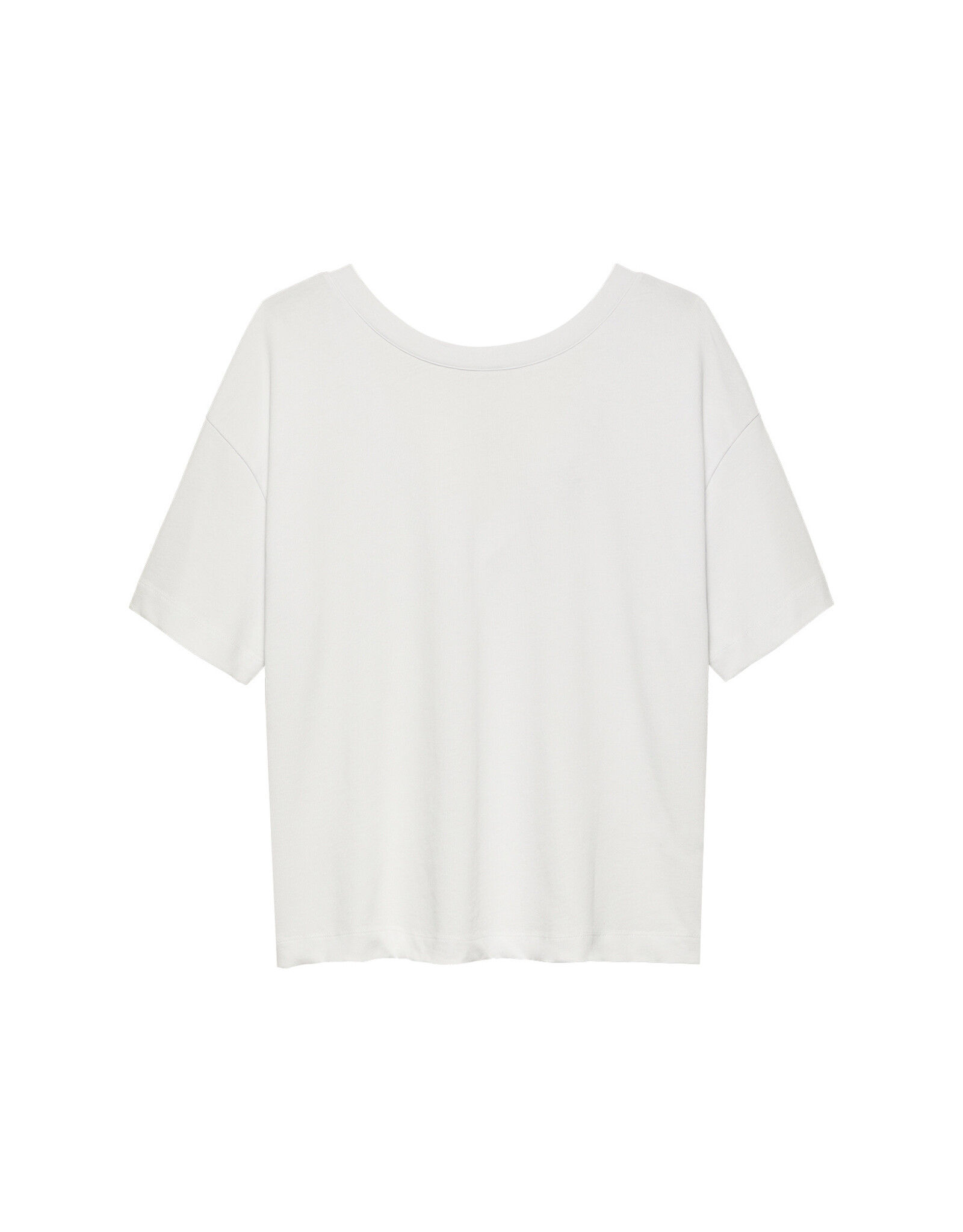 Catwalk Junkie T-Shirt Open Back 'Relaxed' - Crisp  White - Catwalk Junkie