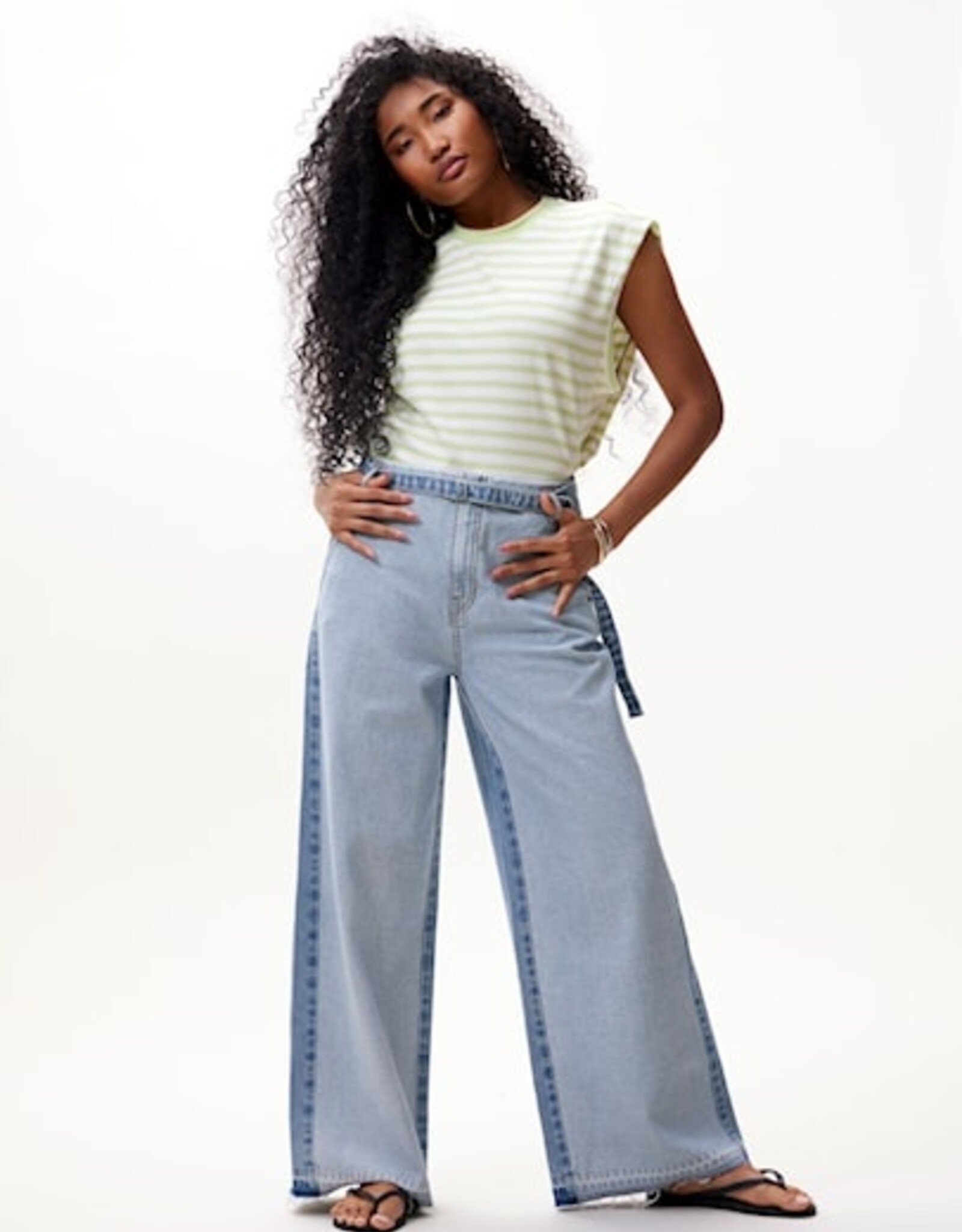 Catwalk Junkie Jeans 'Cropped Straight' - Light Blue - Catwalk Junkie