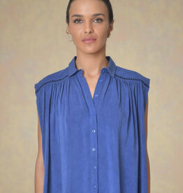 Orfeo - LMK Blouse 'Leandre' - Bleu - Orfeo