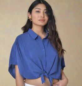 Orfeo - LMK Blouse 'Maissa' - Bleu - Orfeo