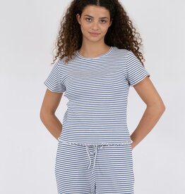 T-Shirt Stripe 'Lonnie' - Blue - Neo Noir
