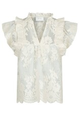 Top Big Embroidery 'Jayla' - Off White - Neo Noir