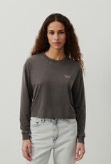 American Vintage T-shirt Lange Mouw 'Pymaz' -Carbone Vintage - Pym02B - American Vintage