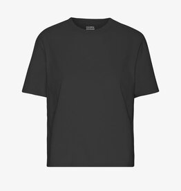 Colorful Standard T-Shirt 'Organic Boxy Crop Tee' - Deep Black - Colorful Standard