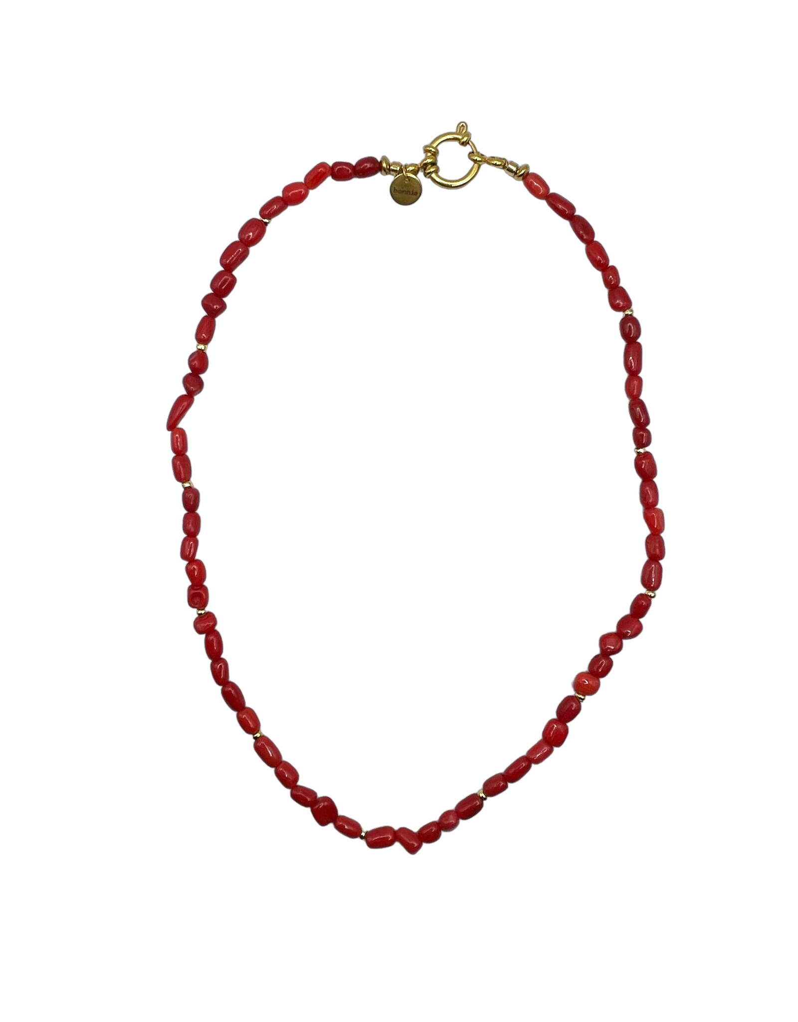 Bonnie Studios Halsketting  'Tommy Boy' - Red - Bonnie Studios