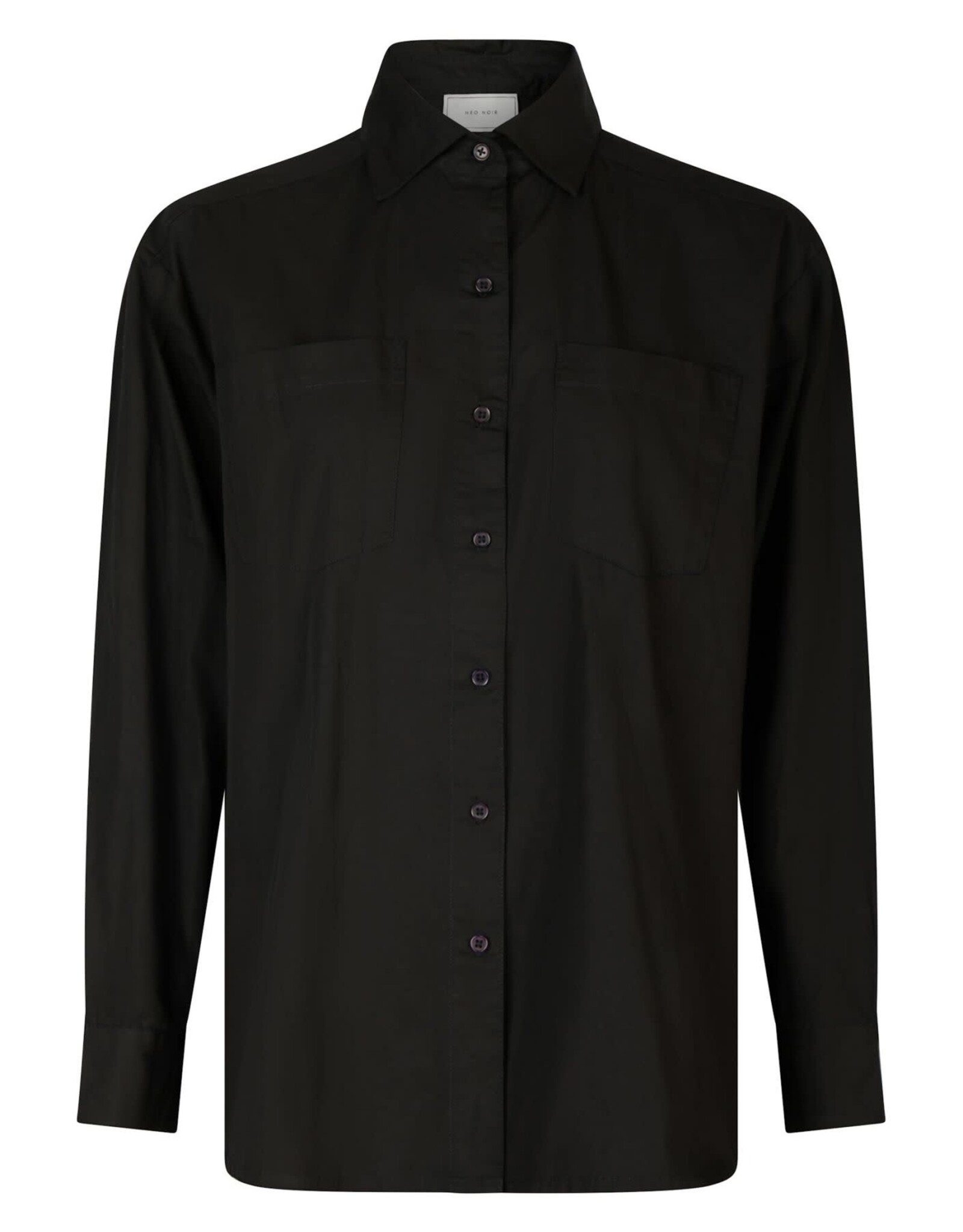 Hemd Poplin 'Dalma' - Black - Neo Noir