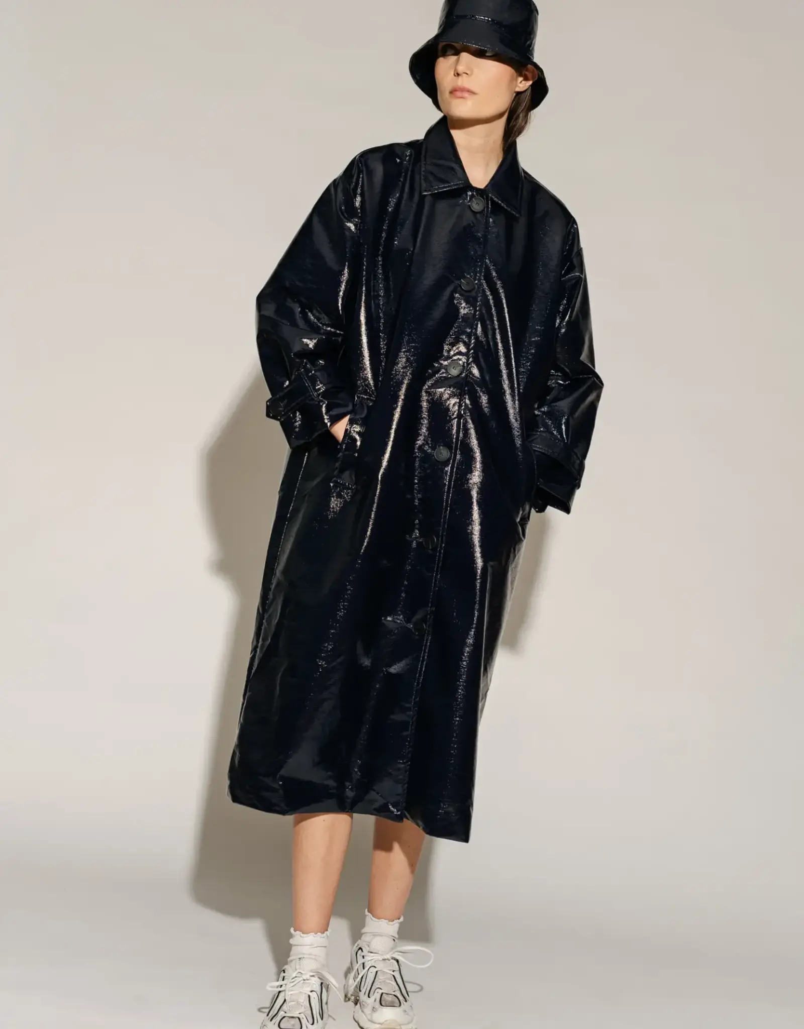 Mon Frac Regenjas Cracquelé  'Storm' - Navy - Mon Frac TU