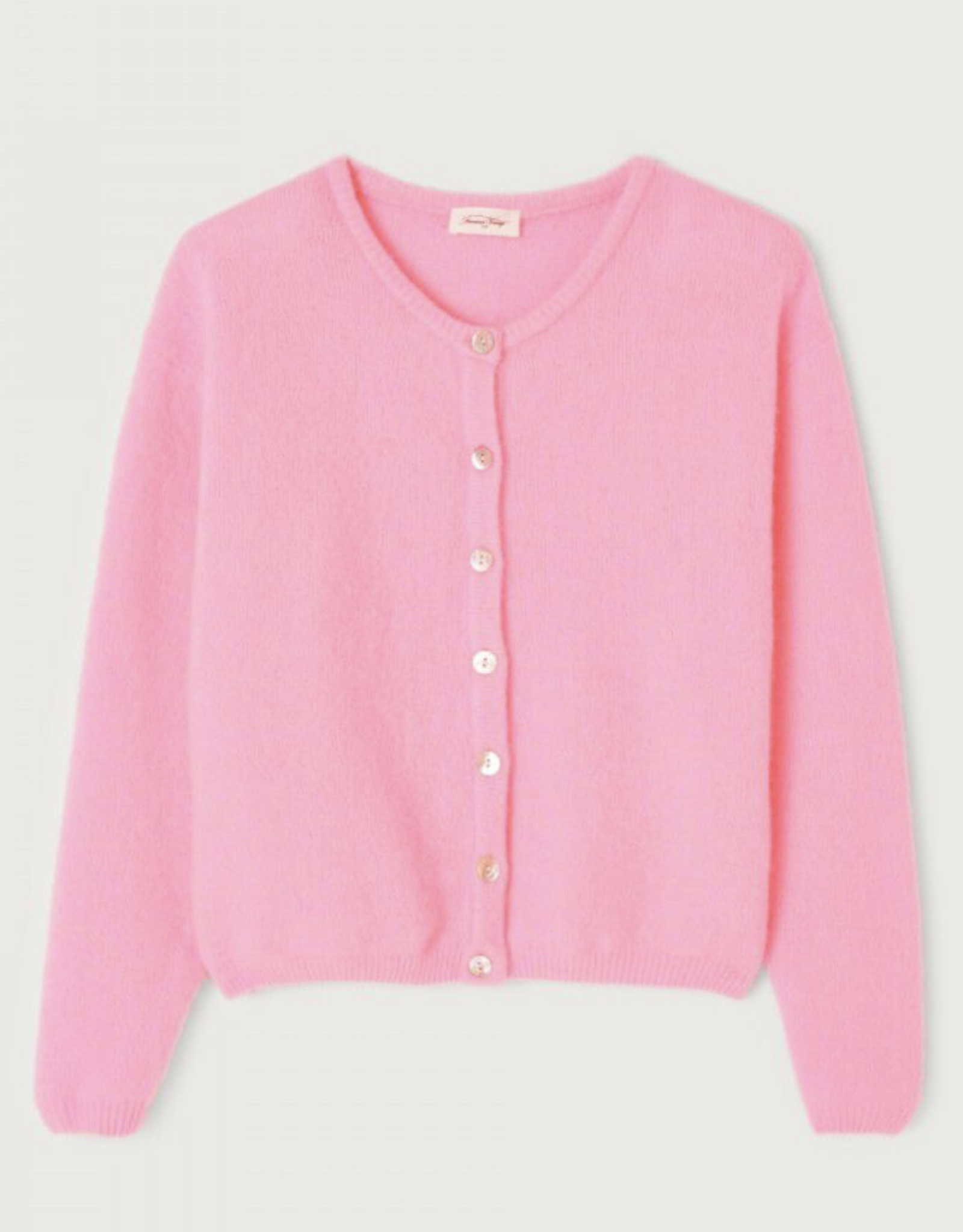 American Vintage Cardigan 'Vitow' -  Rose Chine  - Vito19E - American Vintage