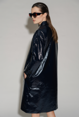 Mon Frac Regenjas Midi Craquelé 'Nuage' - Navy - Mon Frac