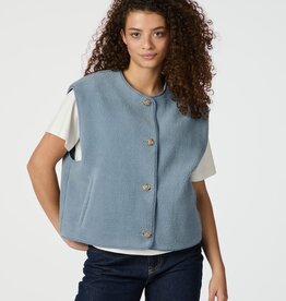 Jacket Zonder Mouw 'Mariko' - Smoke Blue - Neo Noir