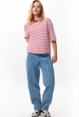 Catwalk Junkie T-Shirt Loose Fit 'Striped' - Toreador  - Catwalk Junkie