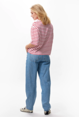 Catwalk Junkie T-Shirt Loose Fit 'Striped' - Toreador  - Catwalk Junkie