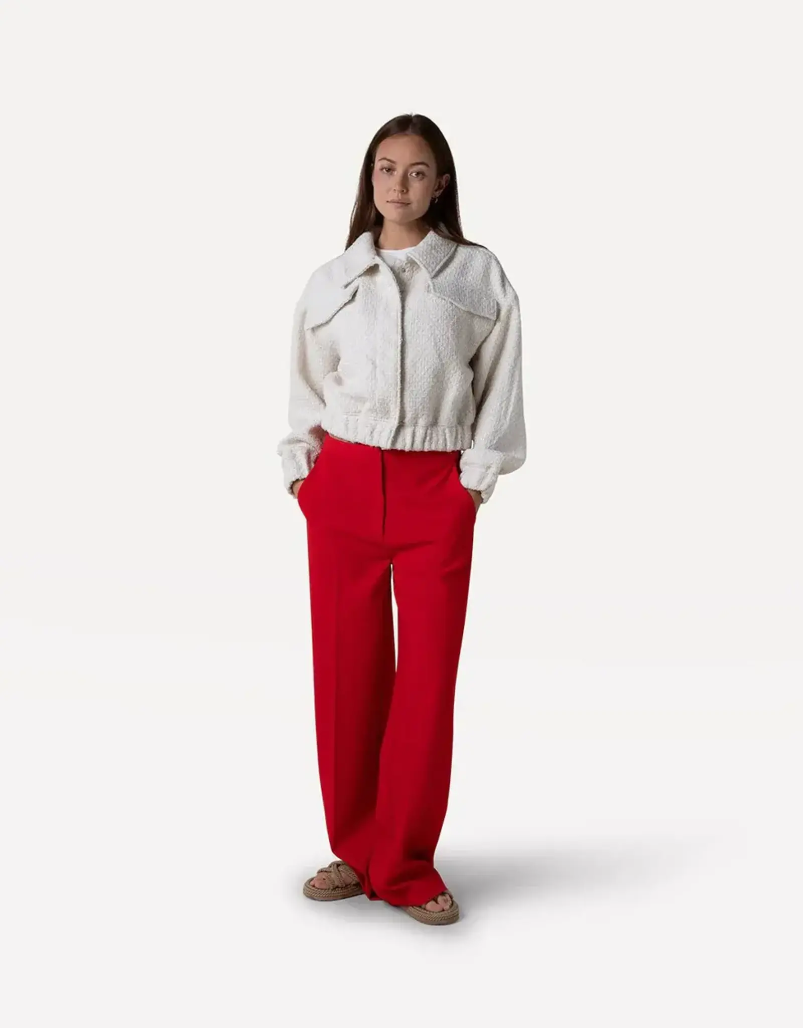 Another Label Broek 'Moore' - Fiery Red - Another Label