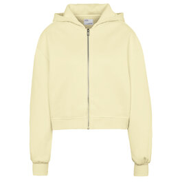 Colorful Standard Hoodie 'Organic Crop Zip' - Soft Yellow - Colorful Standard