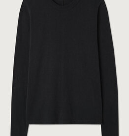 American Vintage T- Shirt Lange Mouwen 'Gamipy' - Gami02C -  Black - American Vintage