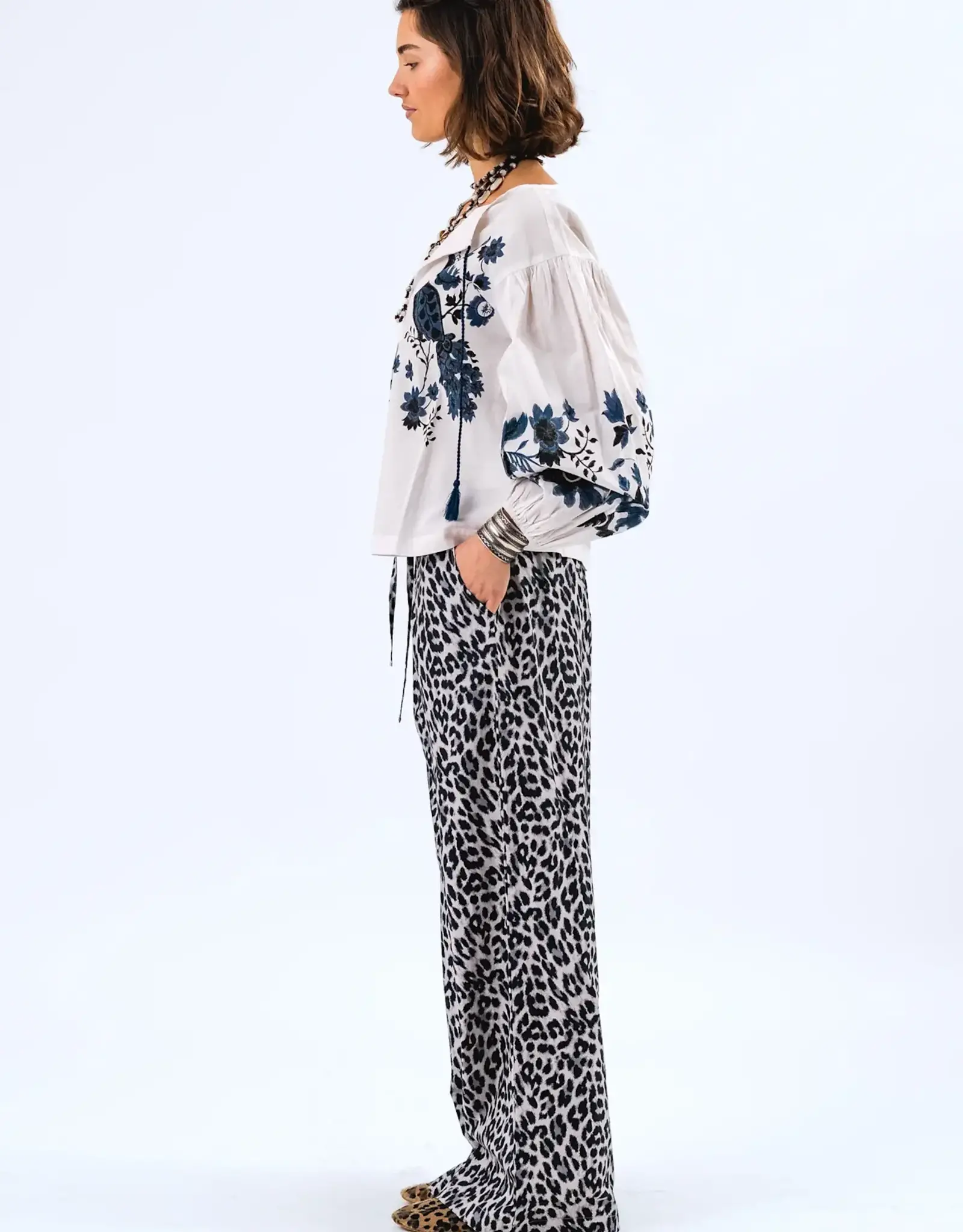 Lollys Laundry Broek 'Liam' - Leopard Print - Lollys Laundry