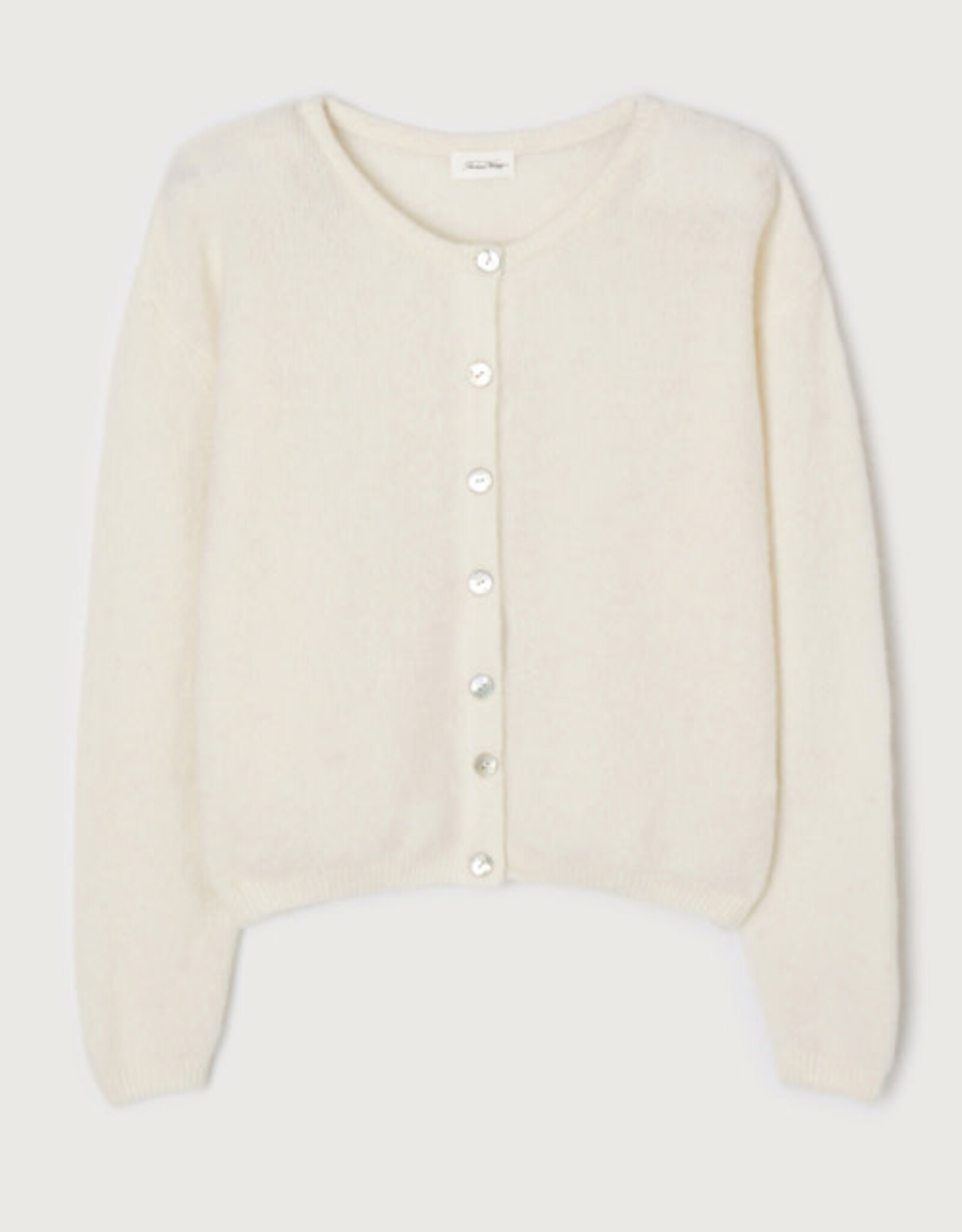 American Vintage Cardigan 'Vitow' - Blanc - Vito19E  - American Vintage