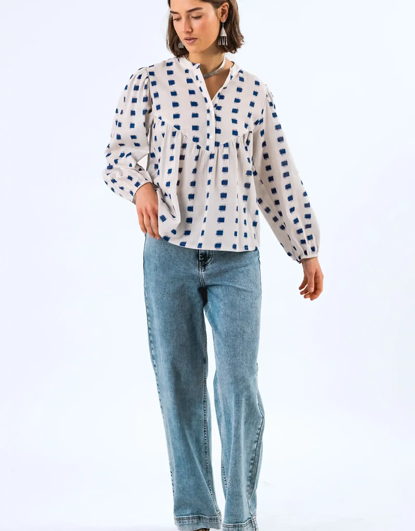 Lollys Laundry Blouse 'Sima' - Creme - Lollys laundry
