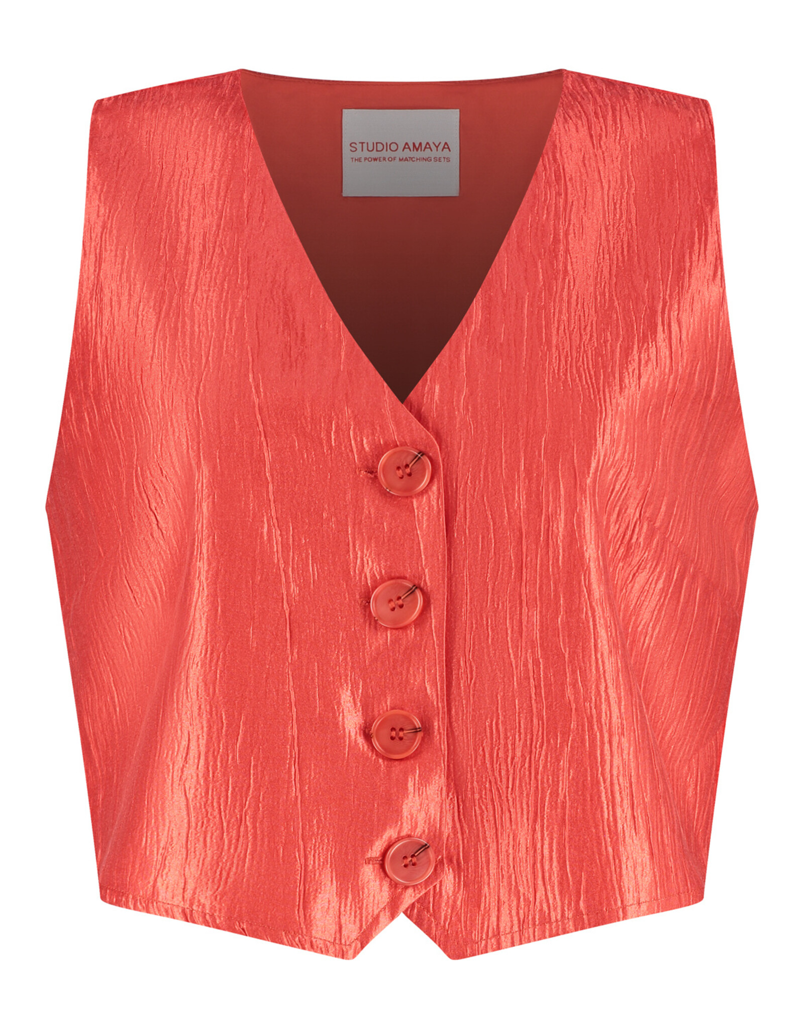 Studio Amaya Waistcoat 'Cilou' - Dark Orange - Studio Amaya
