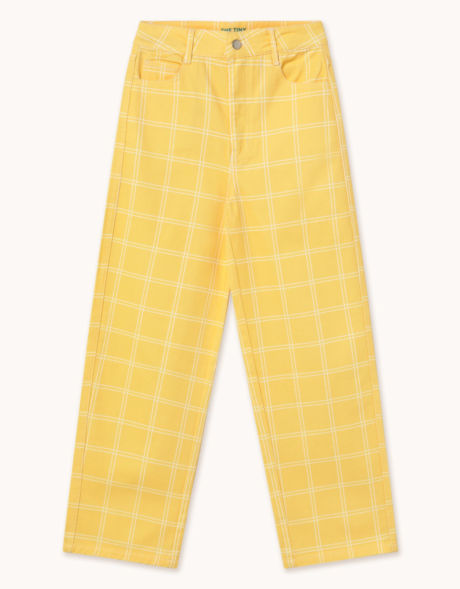 The Tiny Big Sister Broek Check 'Berta' - Mellow Yellow - The Tiny Big Sister