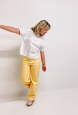 The Tiny Big Sister Broek Check 'Berta' - Mellow Yellow - The Tiny Big Sister