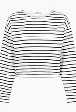 Another Label Sweater 'Joanne' -  Black White Stripe  - Another Label