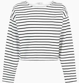 Another Label Sweater 'Joanne' -  Black White Stripe  - Another Label