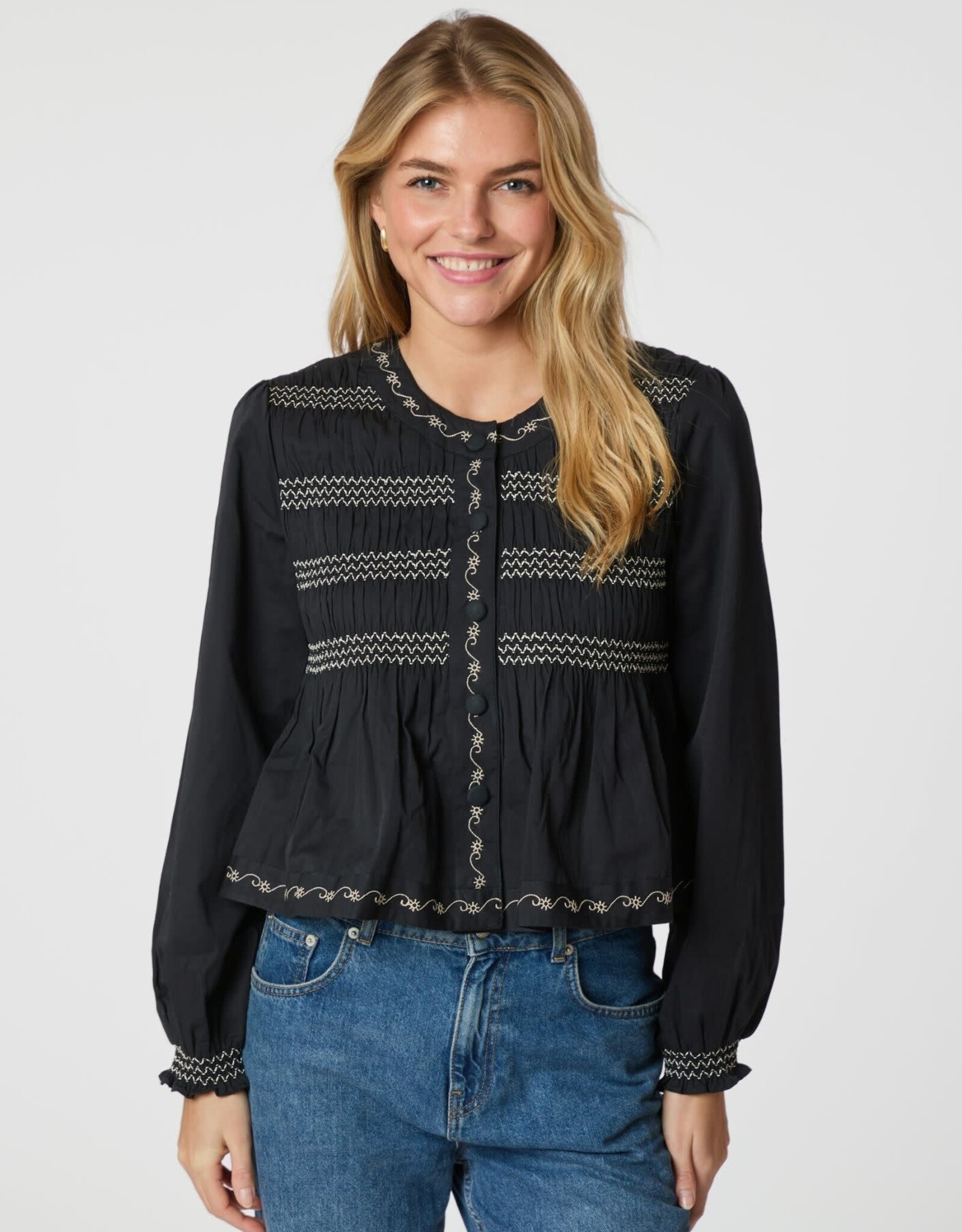 Jacket Smock 'Justice' - Navy - Neo Noir