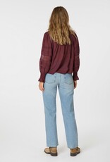 Blouse Voile  'Ebba' - Burgundy - Neo Noir
