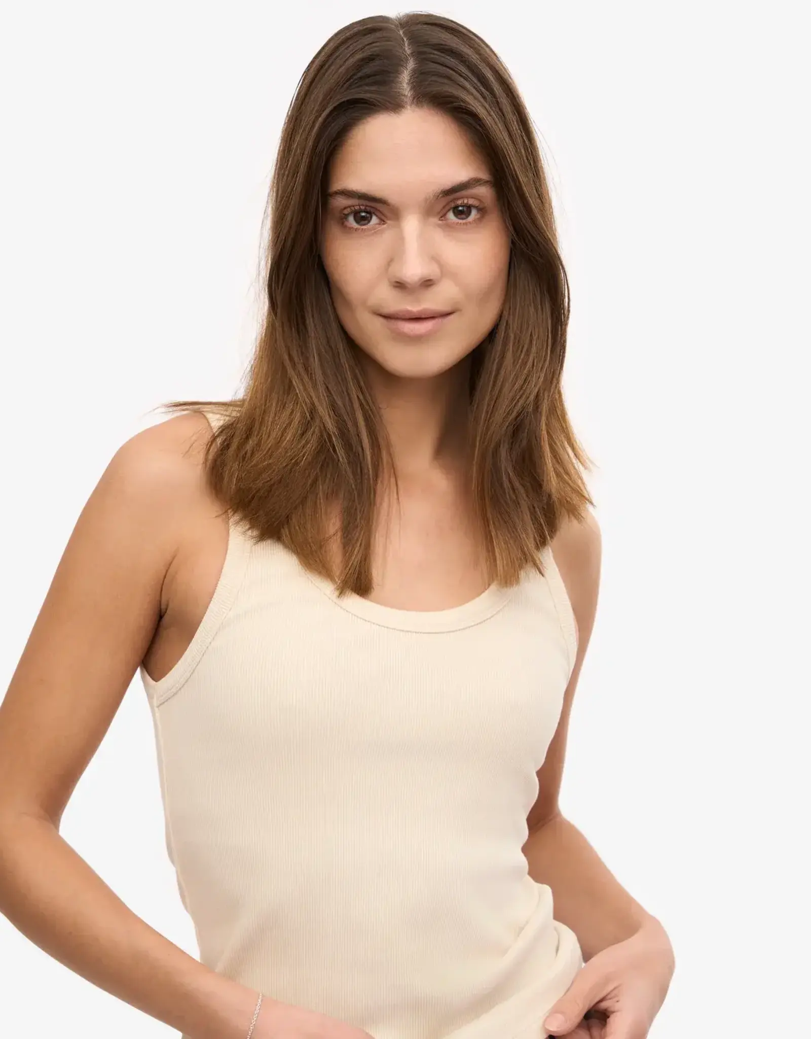 Colorful Standard Top 'Organic Rib Tank' - Ivory White - Colorful Standard