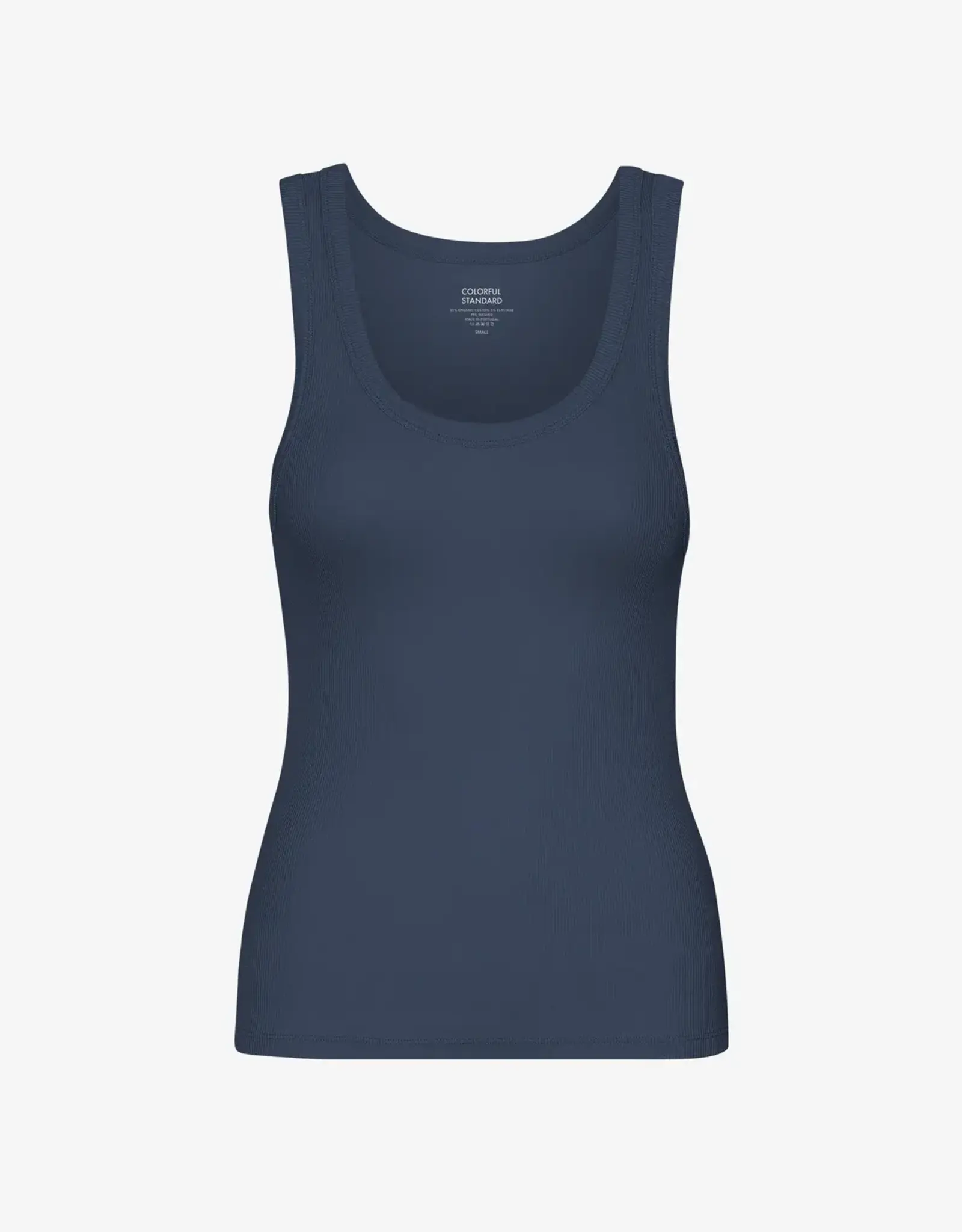 Colorful Standard Top 'Organic Rib Tank' - Petrol Blue - Colorful Standard