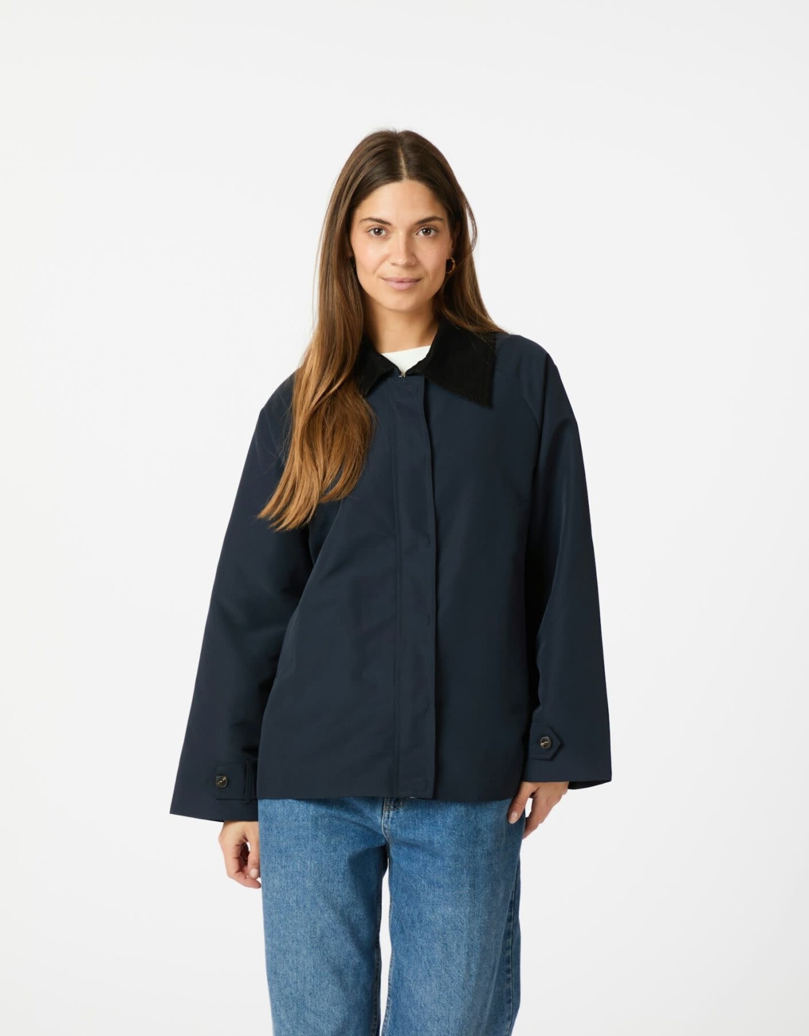 Jacket 'Gatbi' - Navy - Neo Noir