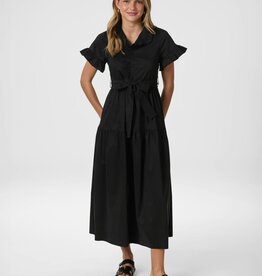 Jurk Poplin 'Nellie' - Black - Neo Noir