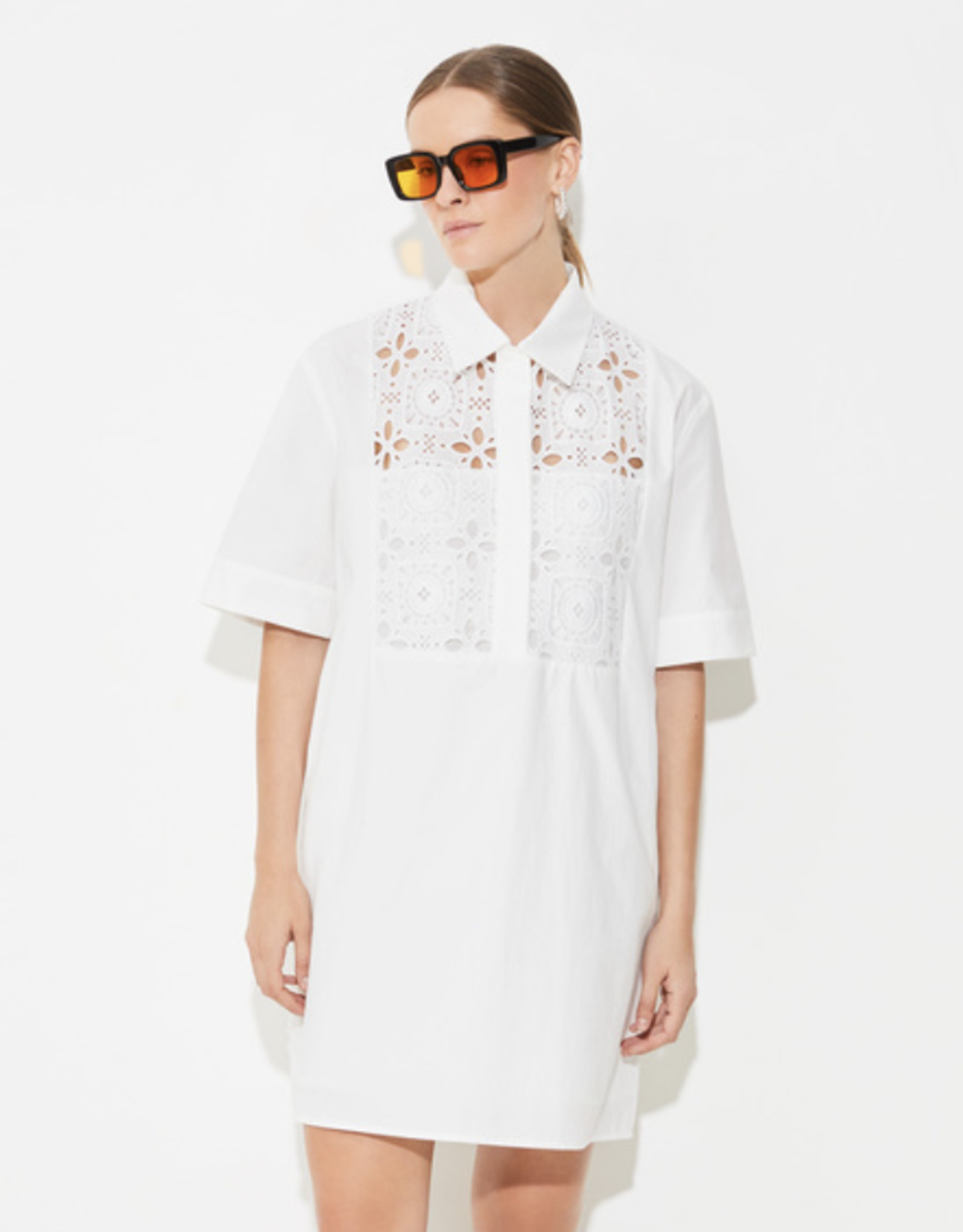 Suncoo Jurk 'Cross' - Blanc Casse - Suncoo