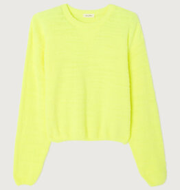 American Vintage Pull 'Ligeway' - Jaune Fluo - Lig18A -  American Vintage