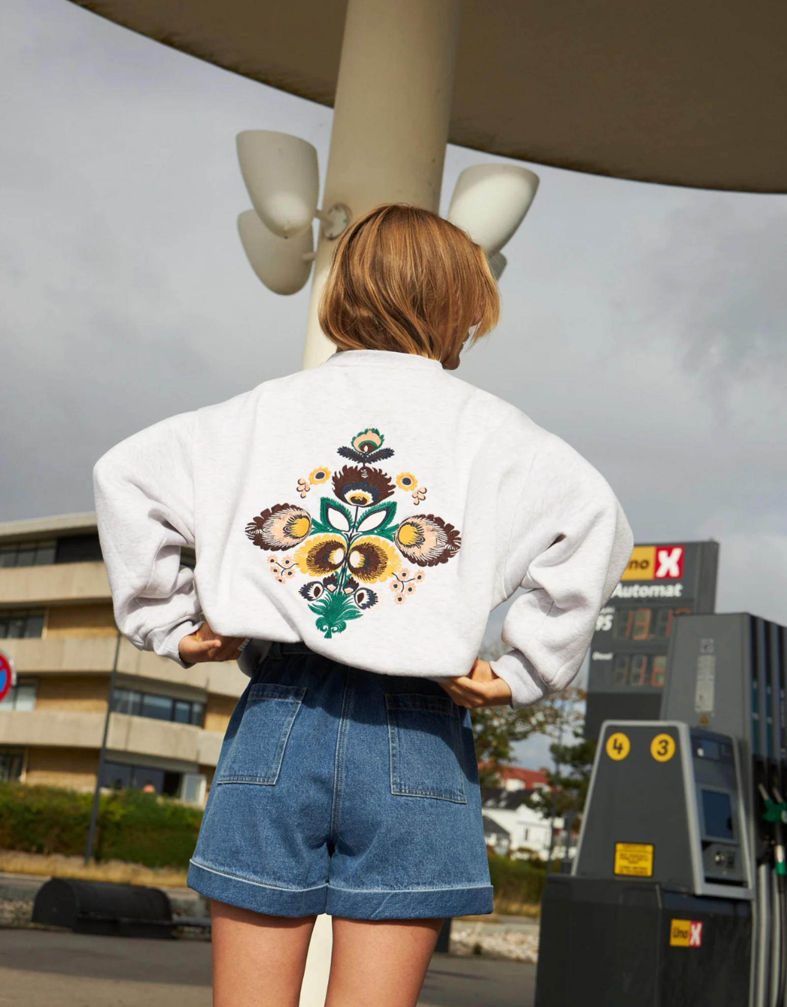 Lollys Laundry Sweatshirt 'Sydney' - Light Grey Melange - Lollys Laundry