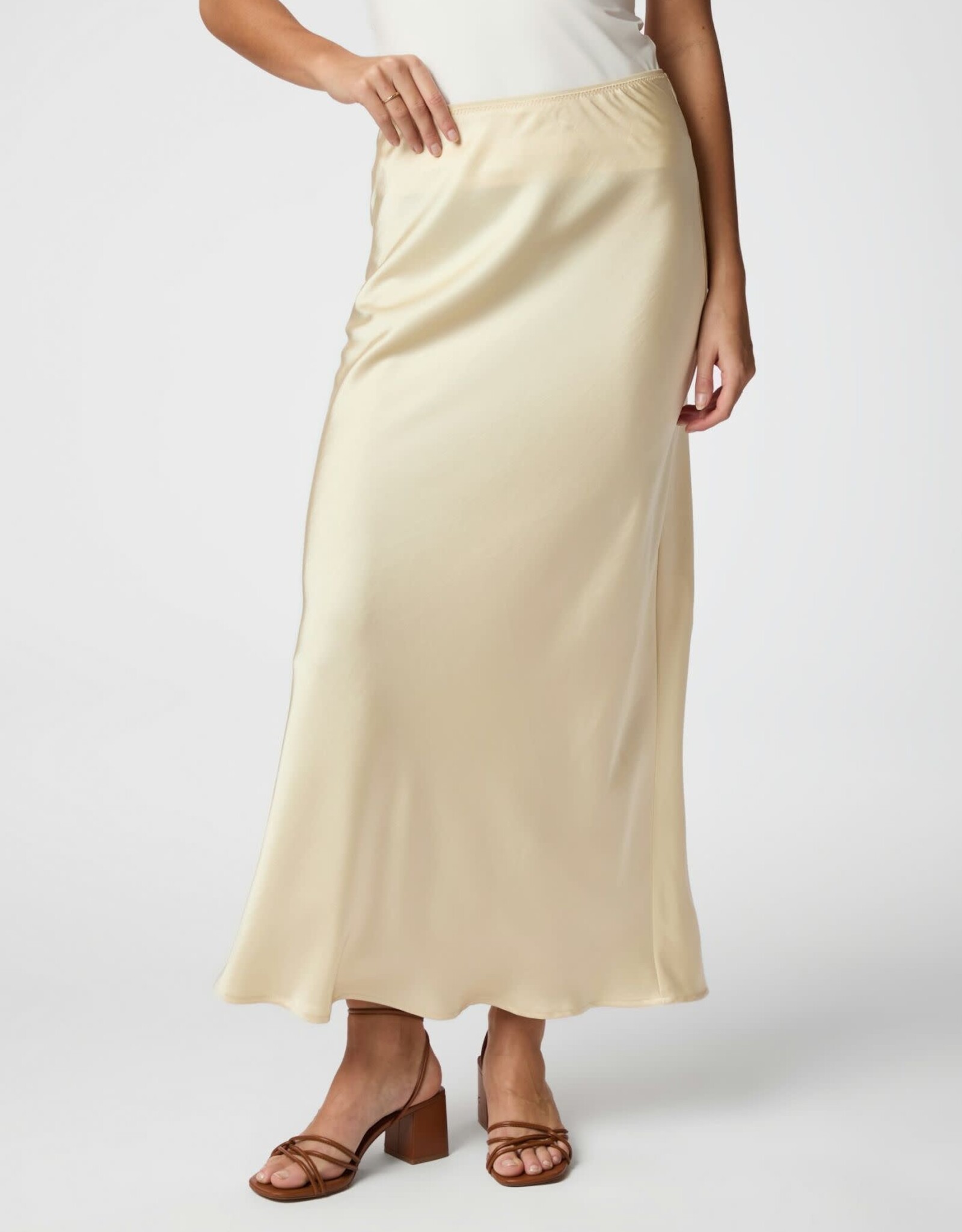Rok Heavy Sateen 'Vicky' - Light Yellow - Neo Noir
