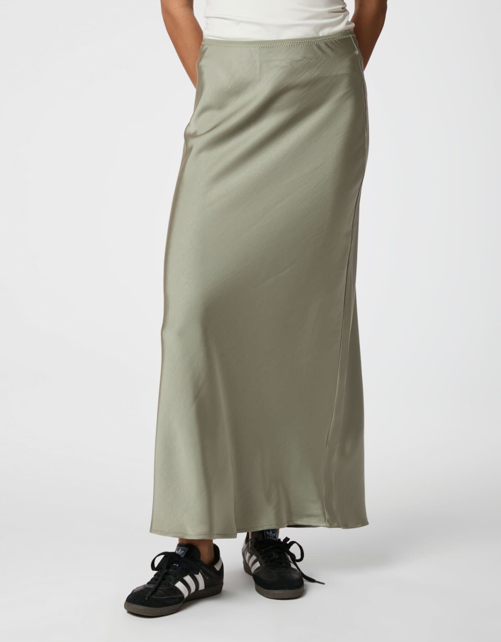 Rok Heavy Sateen 'Vicky' - Smoke Green - Neo Noir