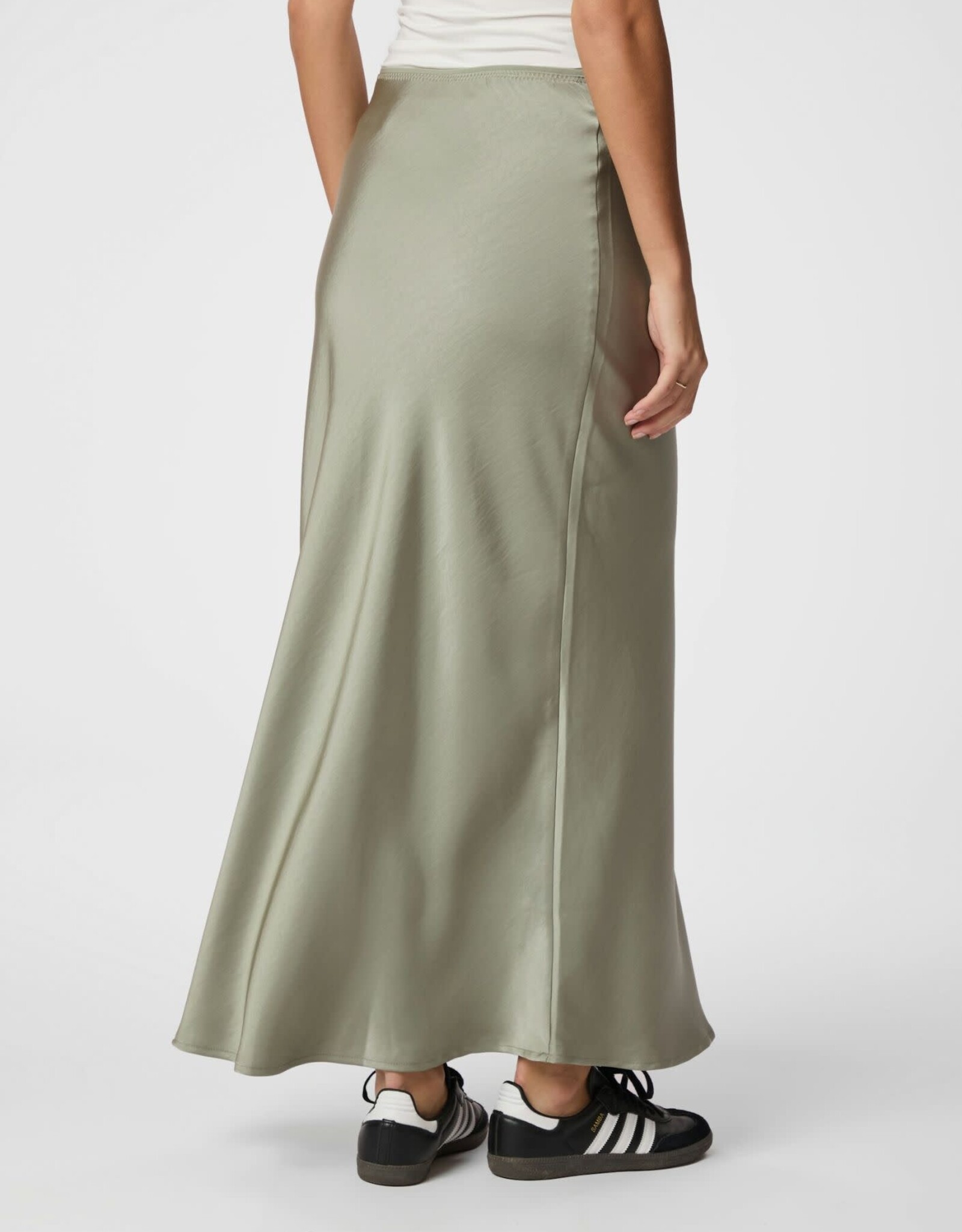 Rok Heavy Sateen 'Vicky' - Smoke Green - Neo Noir