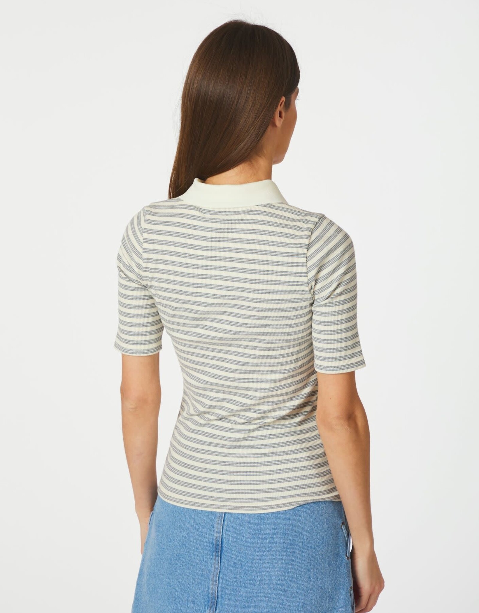 Polo Stripe 'Manama' - Light Blue - Neo Noir