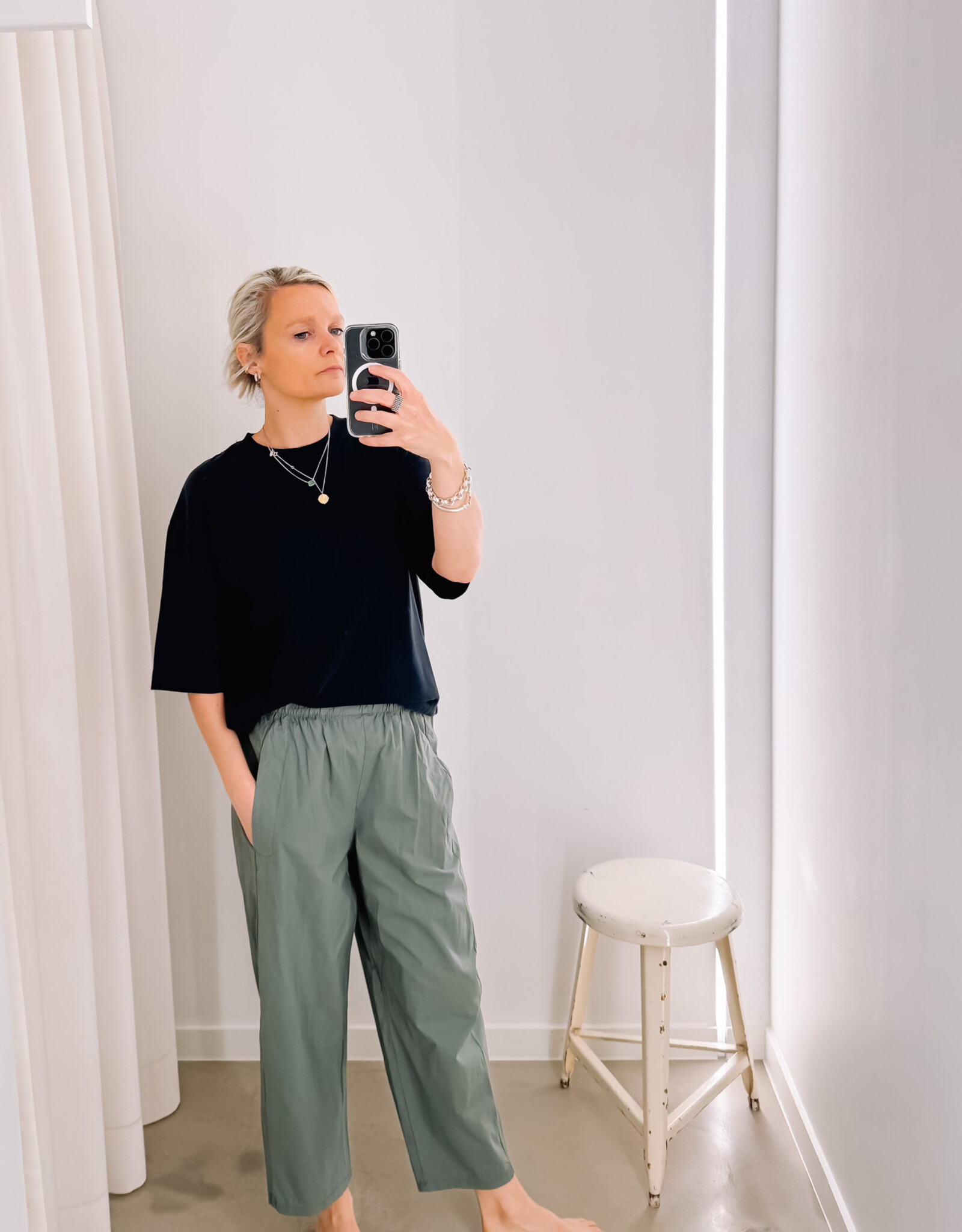 The Golden House Joh Broek Toile 'Magic' - Army - TU
