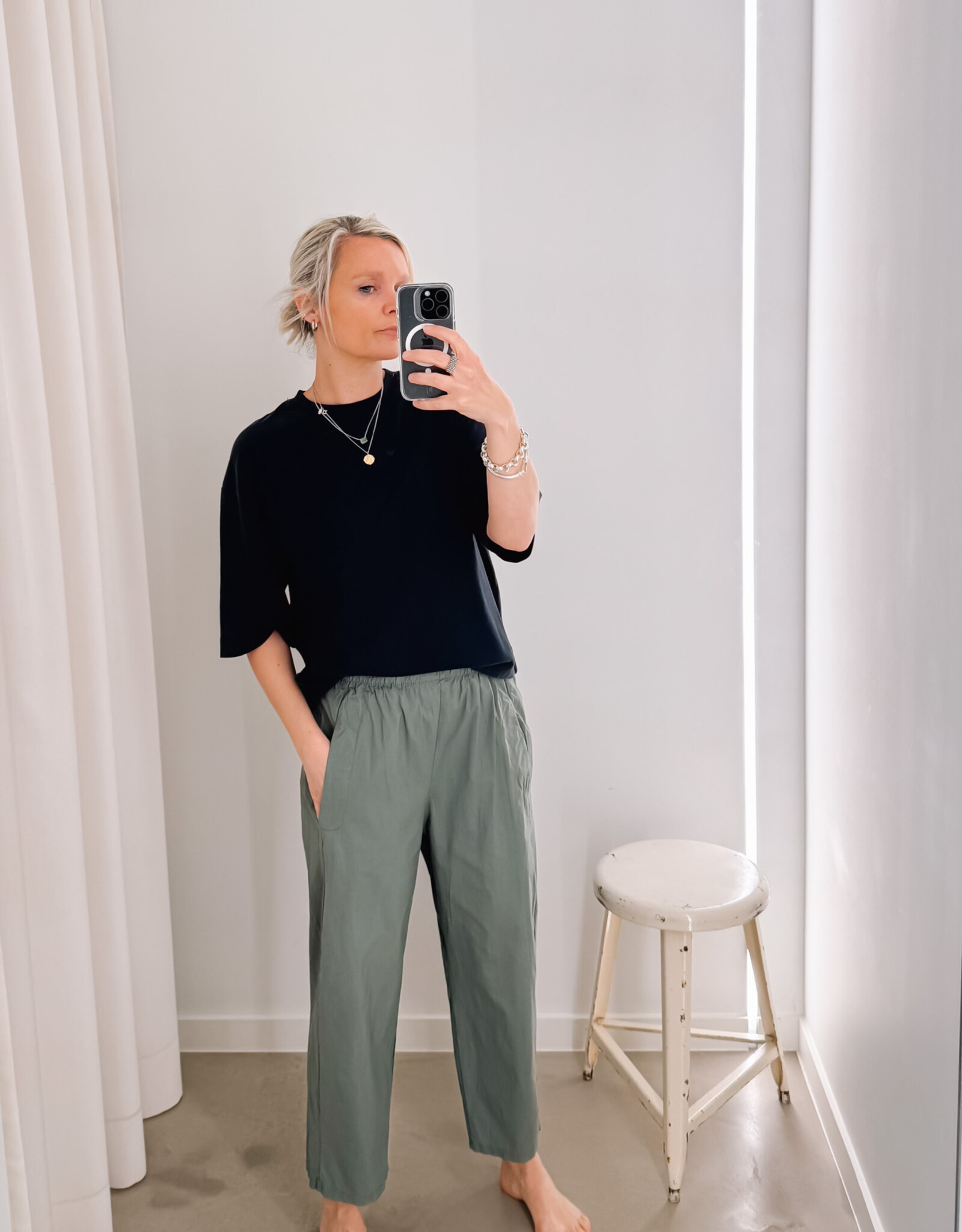 The Golden House Joh Broek Toile 'Magic' - Army - TU