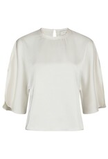 Blouse Heavy Sateen 'Liora' - Pearl - Neo Noir