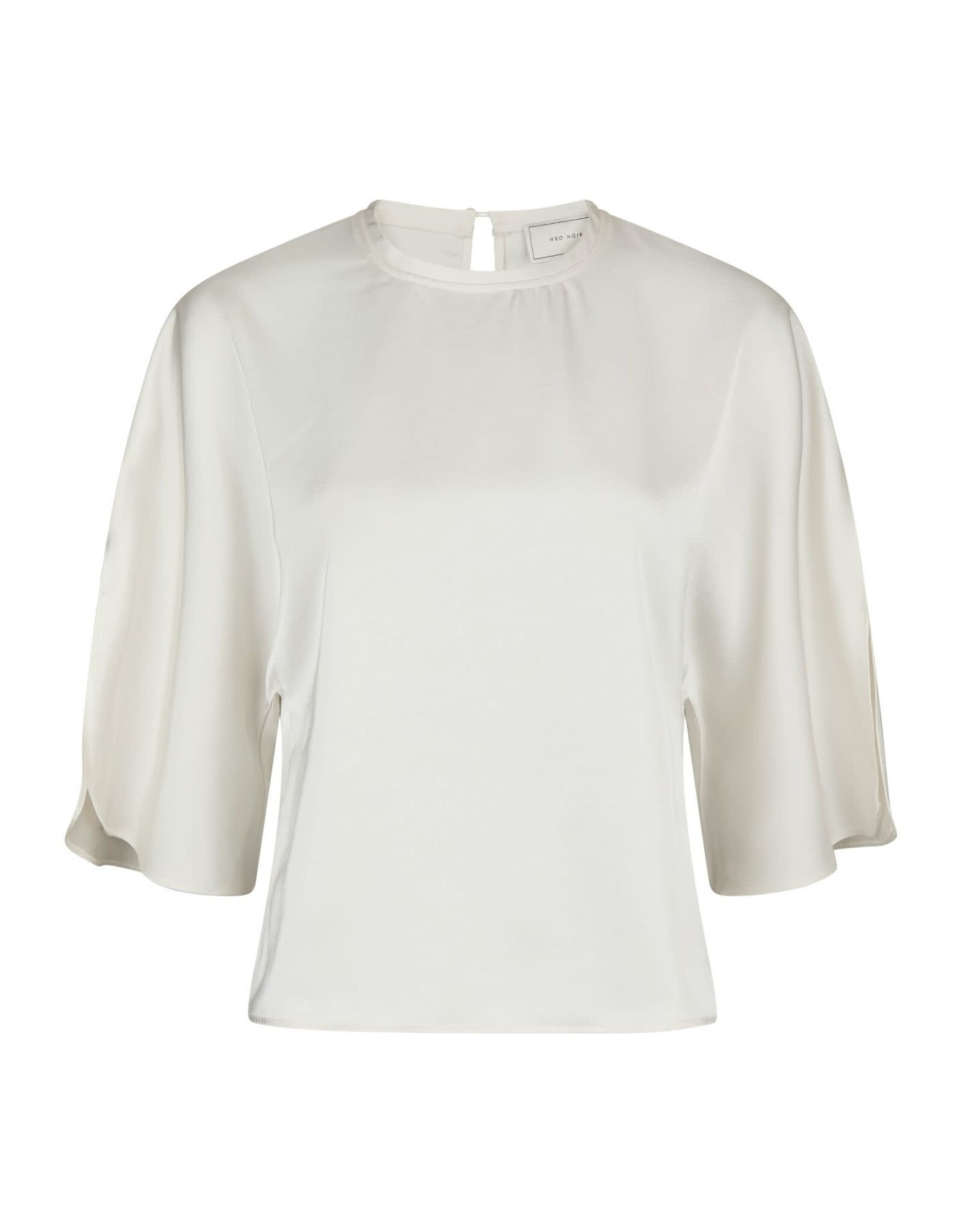 Blouse Heavy Sateen 'Liora' - Pearl - Neo Noir